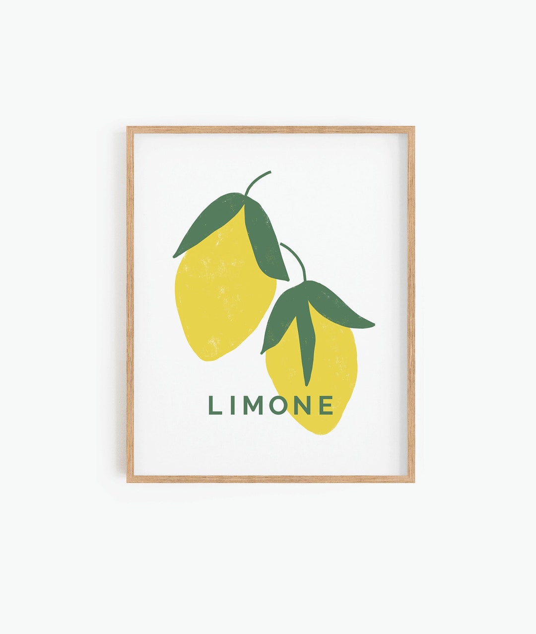 Lemons Poster, Kitchen Wall Decor, Fruit Print, Minimalist Art, Instant ...