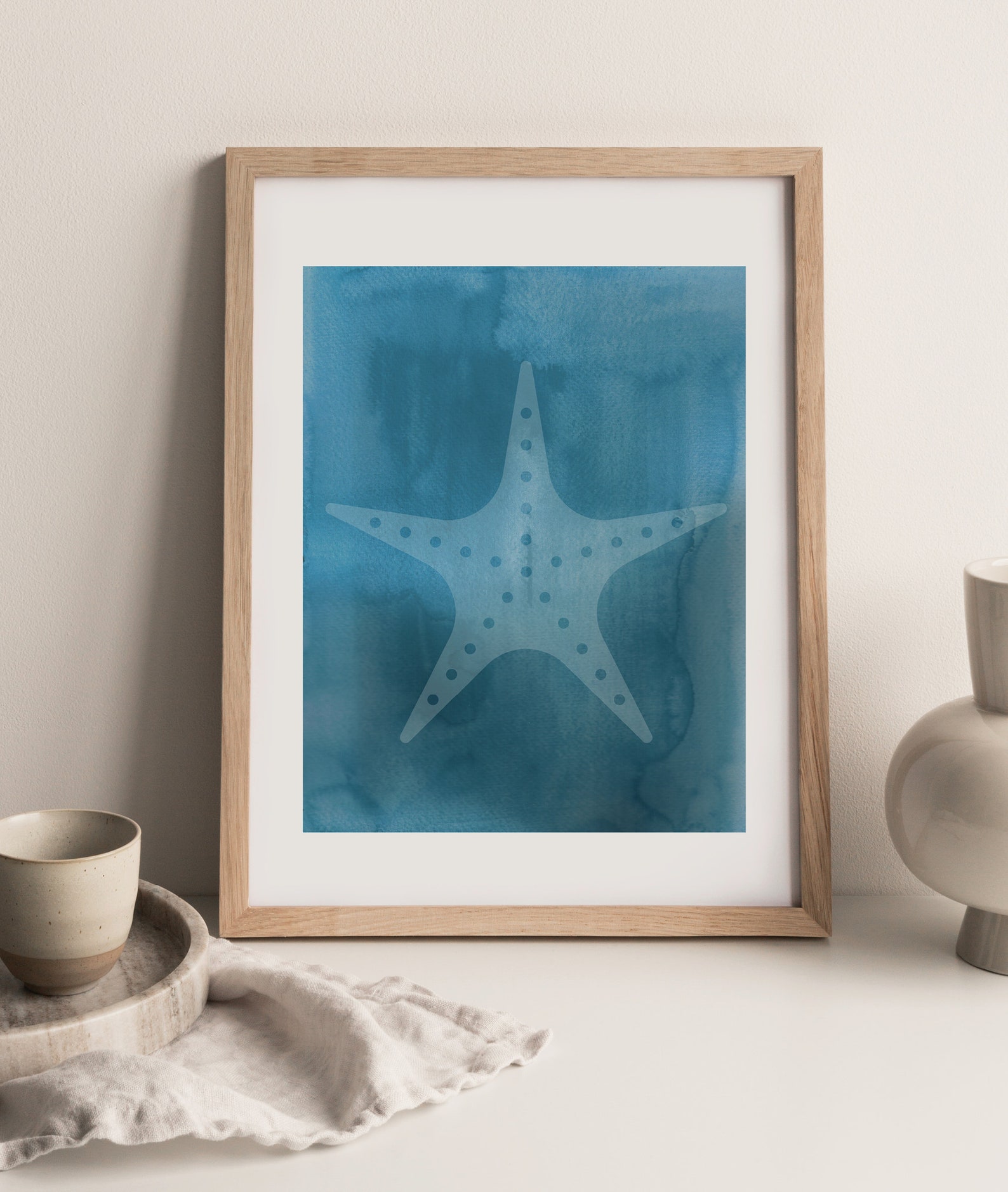 Boho Beach Print Starfish Printable Wall Art Beach Wall - Etsy