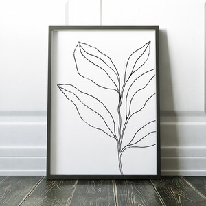 Botanical Printable Wall Art Digital Print Neutral Wall Art Boho Decor ...