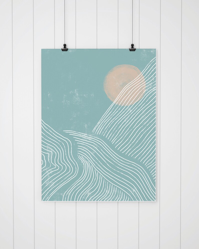Boho Beach Printable Wall Art Set of 3 Prints Botanical | Etsy
