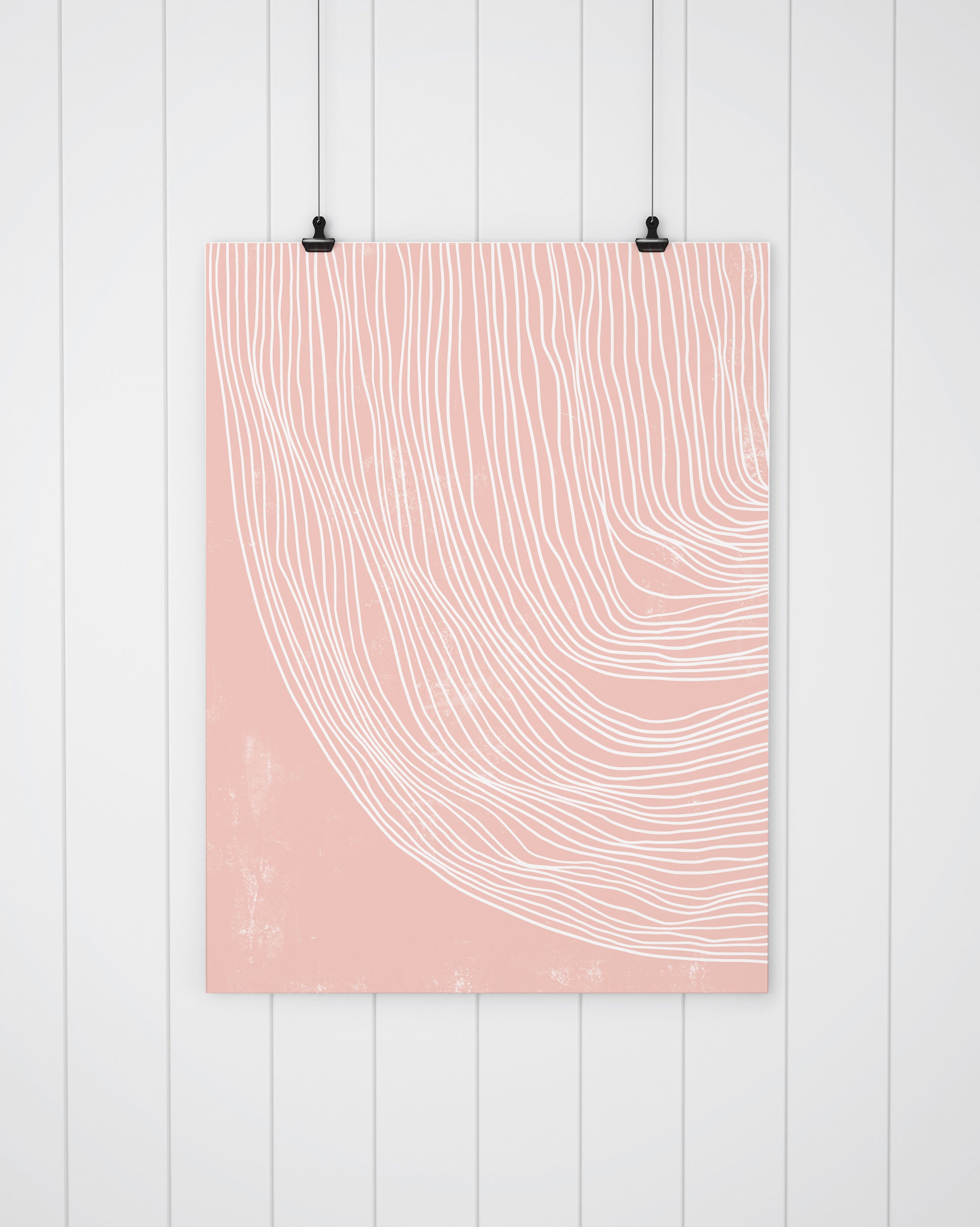 Blush Pink Wall Art Geometric Printable Wall Art Digital Print Boho ...