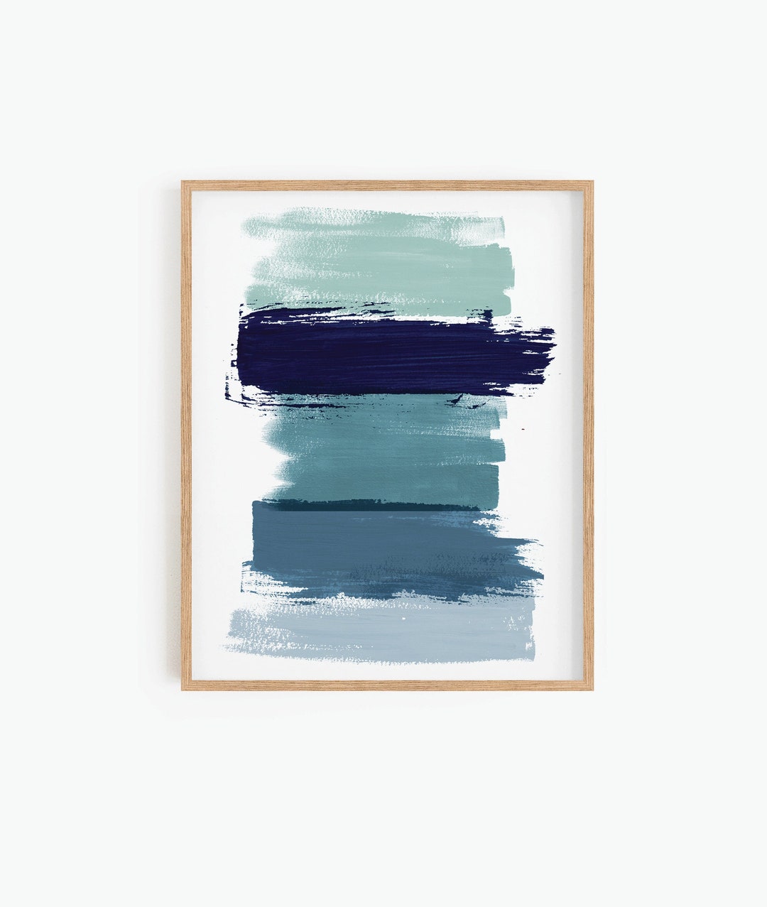 Navy Blue Abstract Printable Wall Art - Beach Print - Etsy