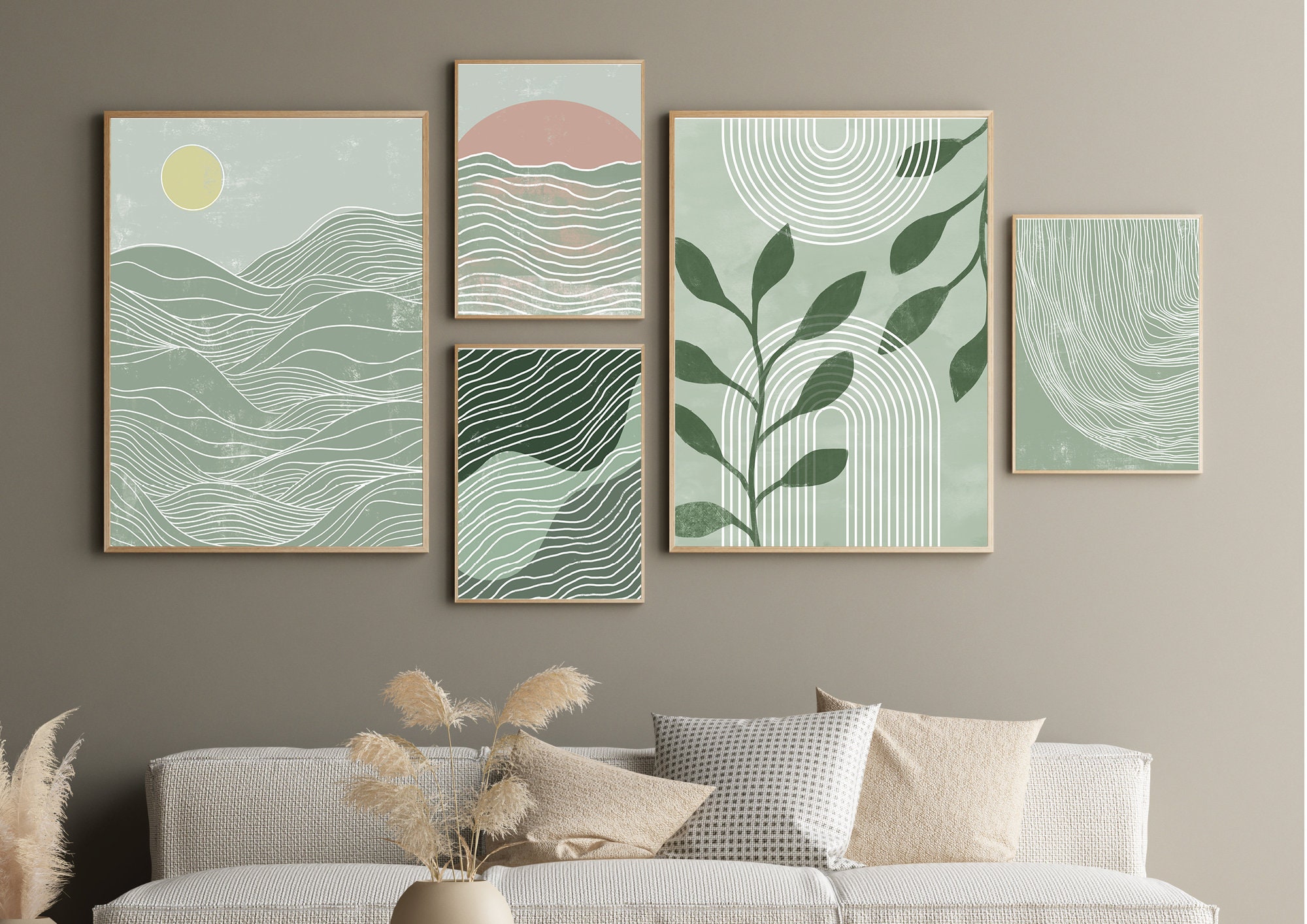 Sage Green Home Decor Printable Wall Art Gallery Wall Art Etsy