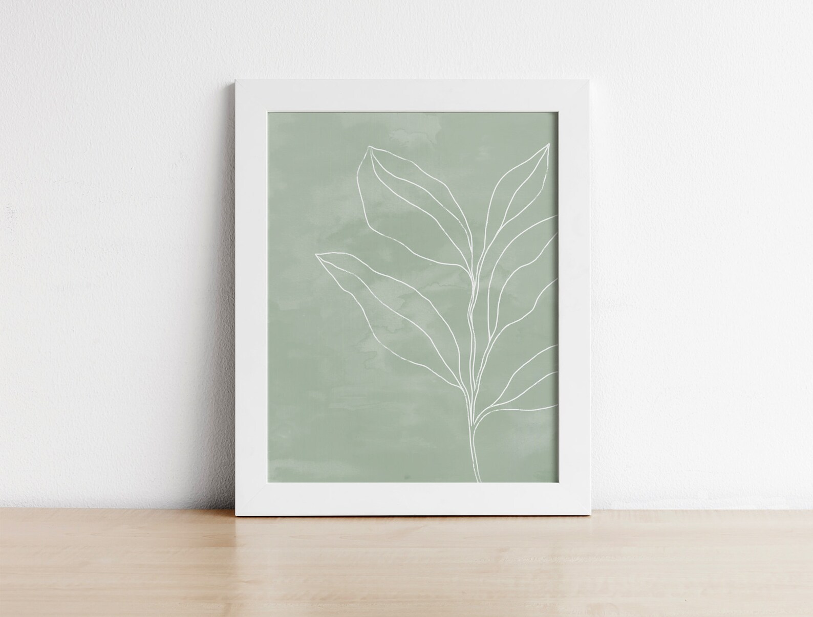 Sage Green Decor Printable Wall Art Botanical Digital Print | Etsy