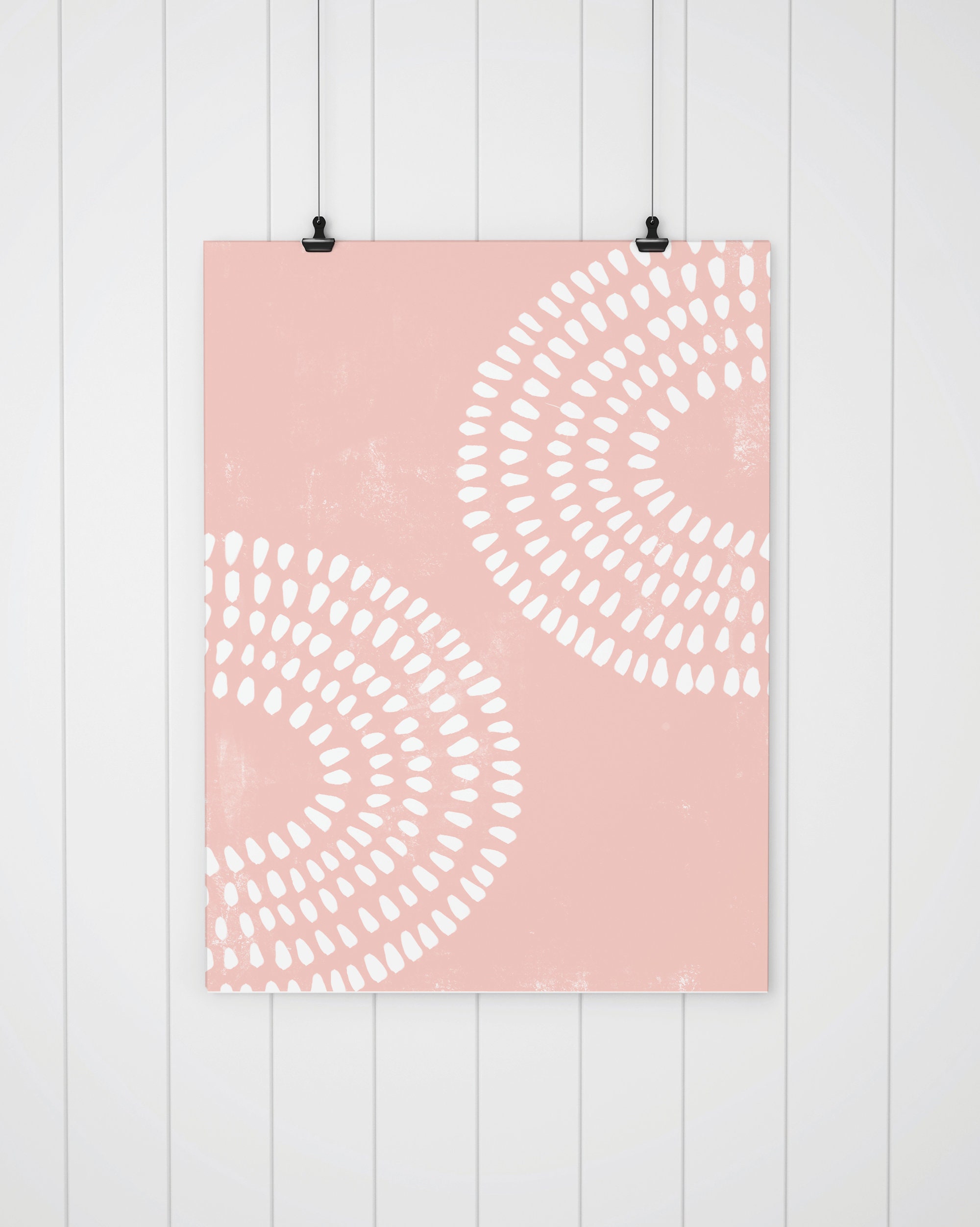 Blush Pink Abstract Art Print Printable Wall Art Boho | Etsy