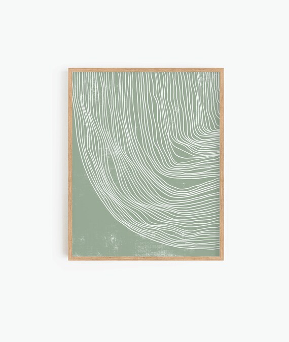 Sage Green Decor Printable Wall Artabstract Art Print Boho - Etsy