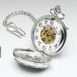 Reloj de bolsillo de peltre con árbol de la vida y borde celta, estilo irlandés