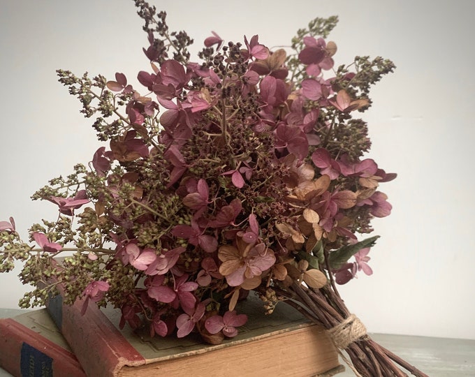 Dried Hydrangea Bouquet Etsy