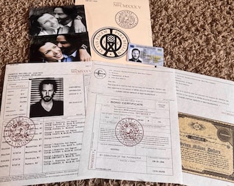 John Wick  Criminal File, Bounty Contract, ID Cards (Replica) 1:1 SCREEN ACCURATE