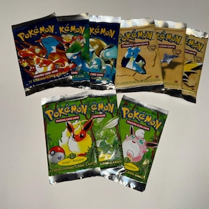 Pokemon 1st Edition Boosters! NEW Proxy Card Replicas of the original Base/Jungle/Fossil Cards! 1st Edition Packs!