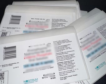 2X Nostrum ProCo Oral Solution 16oz/Pint Replacement Labels! **** Replica Prop For Entertainment Purposes only**