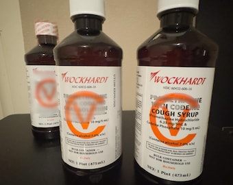 Wockhardt 16oz Prop Bottle – Oral Solution or Cough Syrup Replica Movie Prop