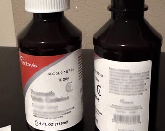 Actavis 4oz Replica Bottle (Empty) - New Movie Prop