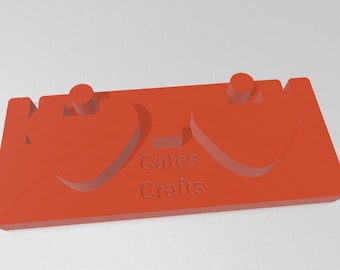 Digital Print File for Heart Glasses Template