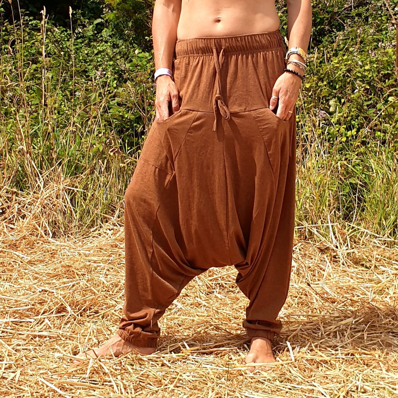BAMBOO HAREM TROUSERS Yoga PantsLounge PantsHippieAli | Etsy