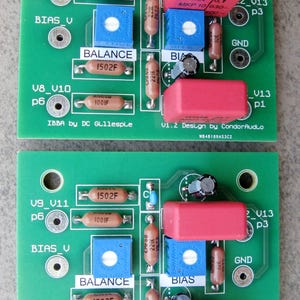 Fisher 500 800 Tube Receiver IBAM IBBA - Bias Balance Upgrade PCB (Pair)