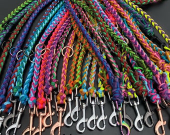 Correa para perros hecha de paracord Zeus multicolor | Talla M | 12 mm de ancho | diferentes colores y longitudes