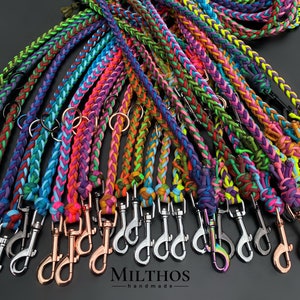Dog leash made of paracord Zeus multicolor | Size M | 12mm wide | different colors and lengths