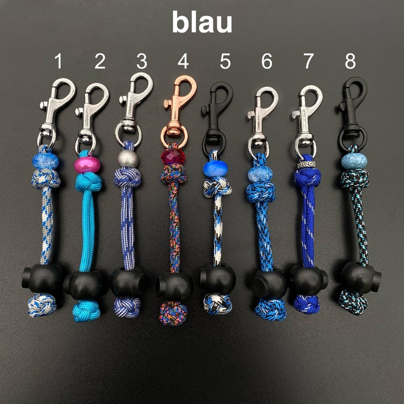 Kotbeutelhalter OUTLET für Hunde aus Paracord verschiedene Farben und Beschläge Bild 7