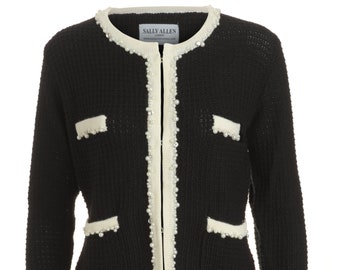 black chanel style jacket