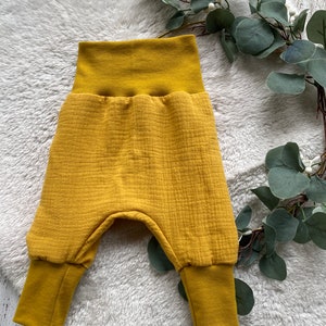 Baggy Pants Muslin Uni Mustard