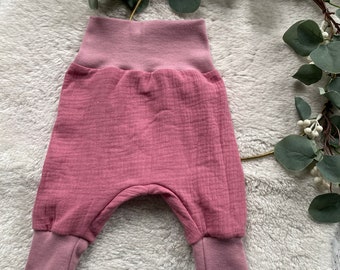 Pump pants muslin uni old pink