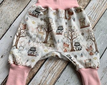 Bloomers baby forest animals deer/rabbit/owl/squirrel/forest 44-92