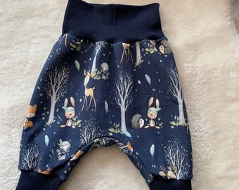 Pump pants baby forest animals