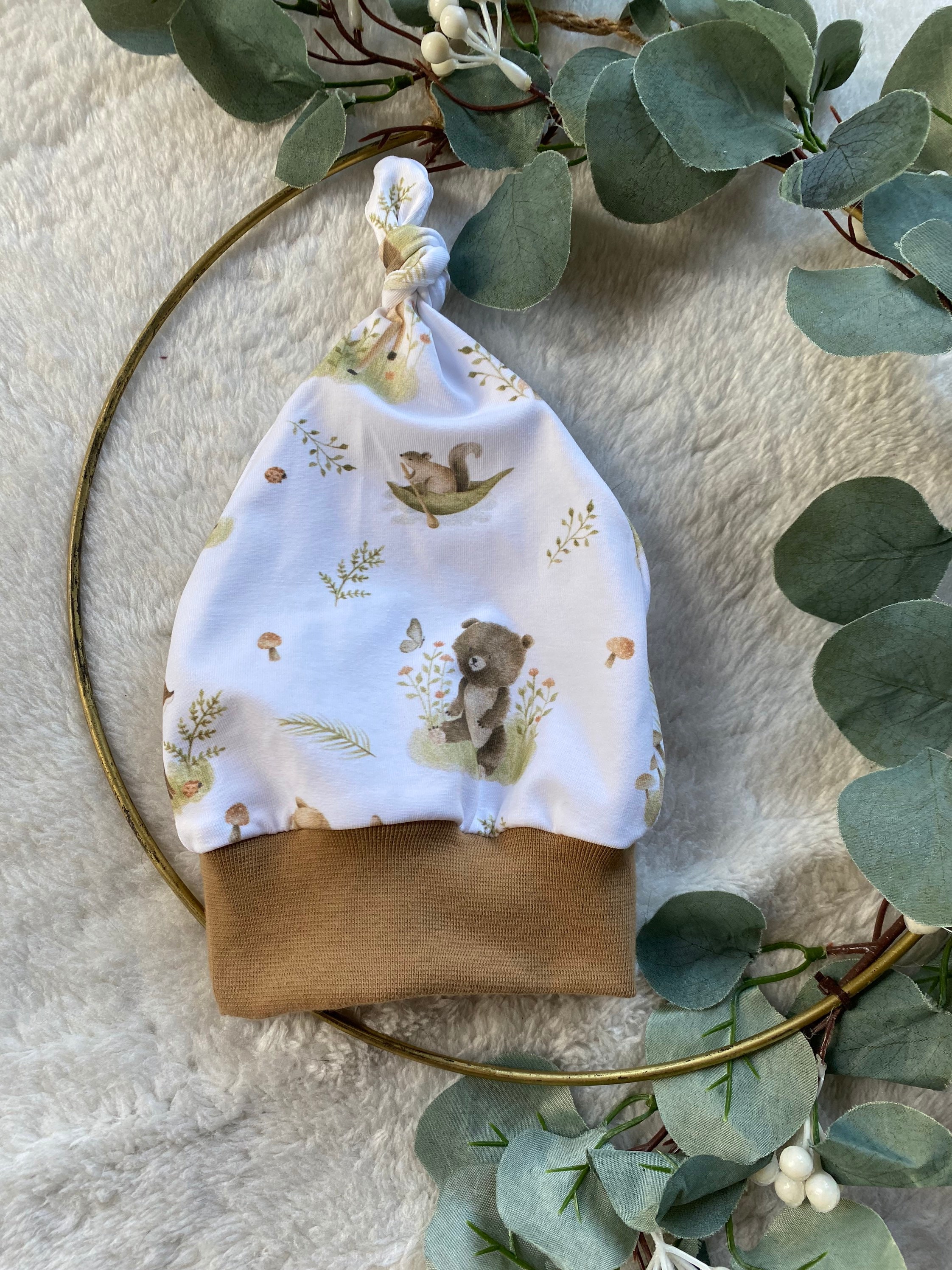 Knot Cap Beanie Forest Animals KU 31-50 - Etsy