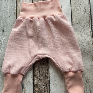 Baby muslin bloomers plain light pink