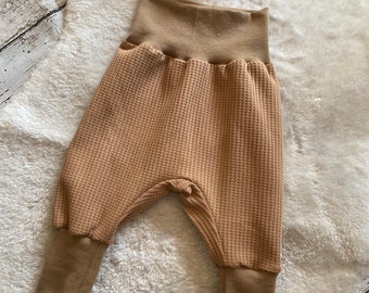 Pump pants waffle jersey light brown