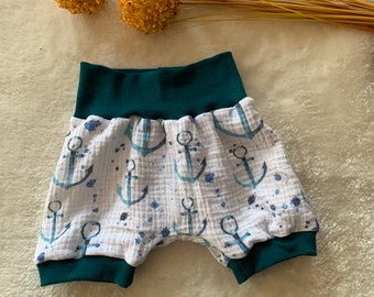 short bloomers baby muslin anchor