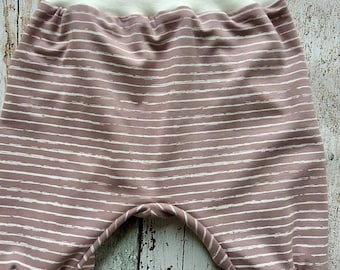 Pumphose Streifen mauve