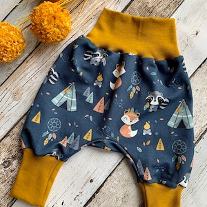 Pump Pants Baby Forest Animals Boho 44-104