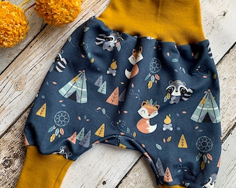 Pantalon à Pompe Bébé Animaux de la Forêt Boho 44-104