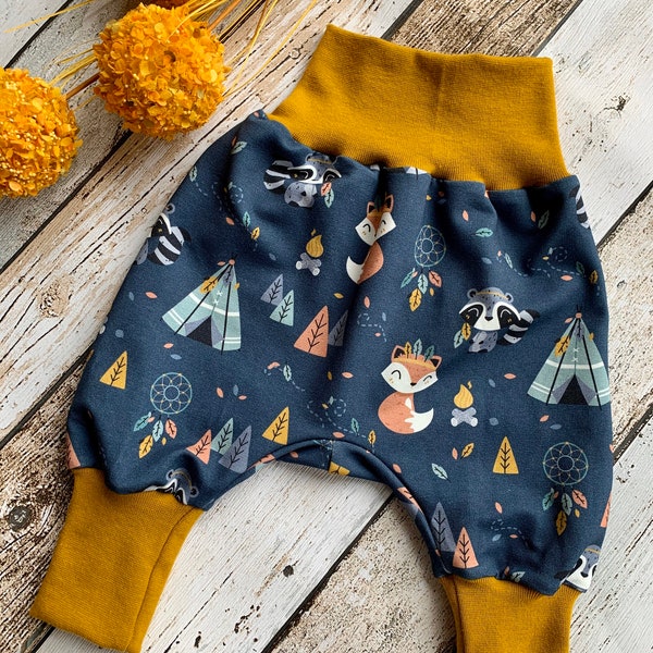 Pump Pants Baby Forest Animals Boho 44-104