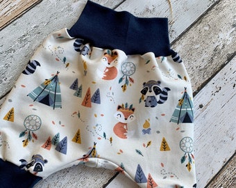 Pantalon à Pompe Bébé Animaux de la Forêt Boho 44-104