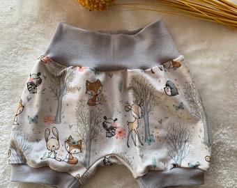 short pants baby forest animals