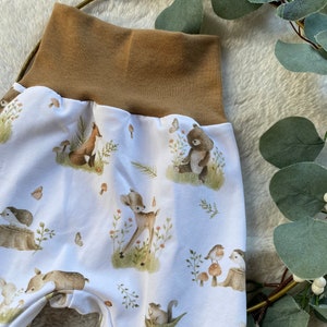 Pump pants baby forest animals