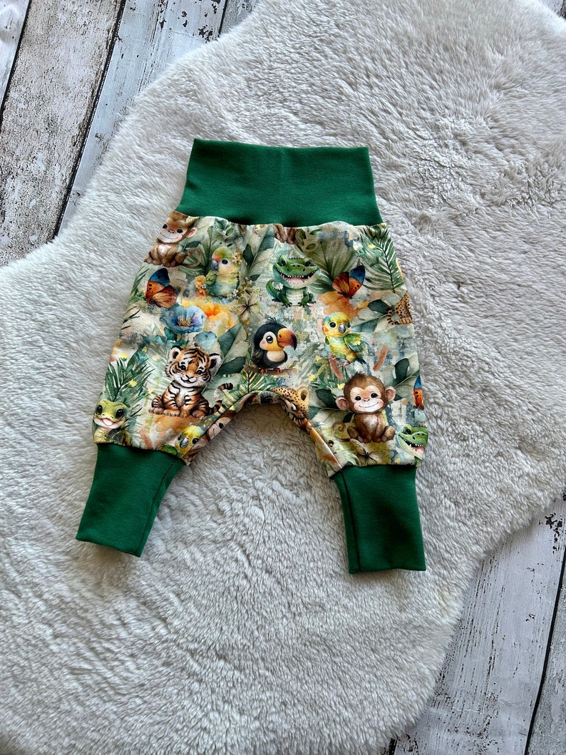 Pump pants baby jungle animals image 1