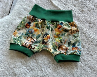 short pants baby jungle animals