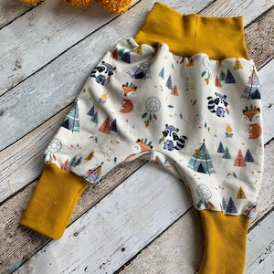 Pump pants baby forest animals boho 44-92