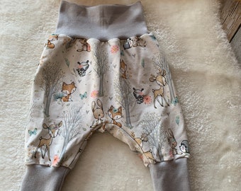 Pump pants baby forest animals