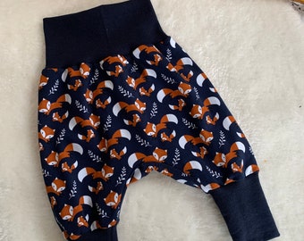 Pump pants baby fox family