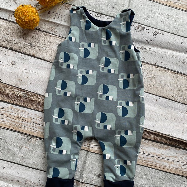 Strampler Romper Jumpsuit Baby Elefant