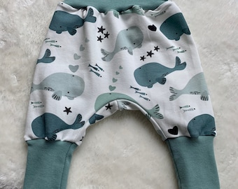 Pump pants baby whale