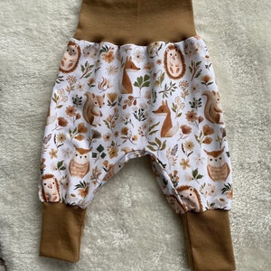 Pump pants baby forest animals image 1