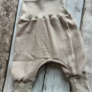muslin pants beige