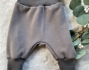 Pump pants waffle jersey taupe