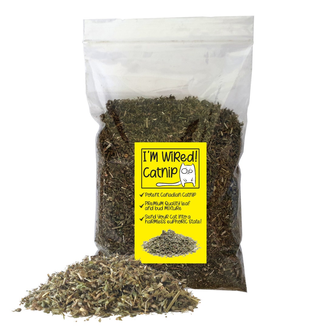 Catnip Dried Leaves & Buds Mix I'M WIRED Strong Canadian Resealable ...
